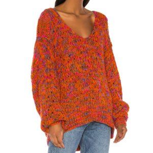 FREE PEOPLE NEW Highland V Neck Slouchy Sweater